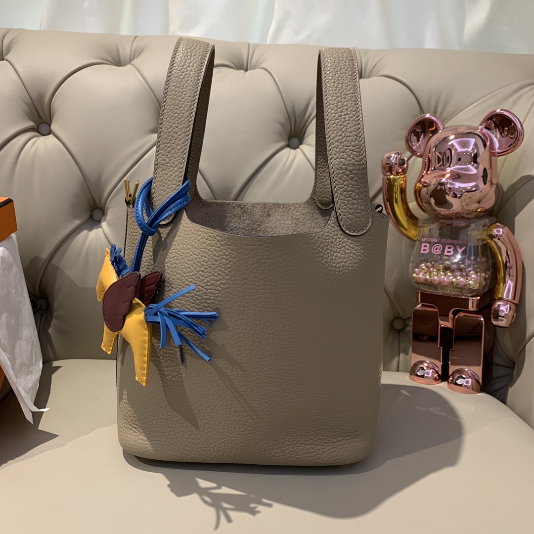 에르메스 피코탄18 에토프 금장 끌레망스 가죽